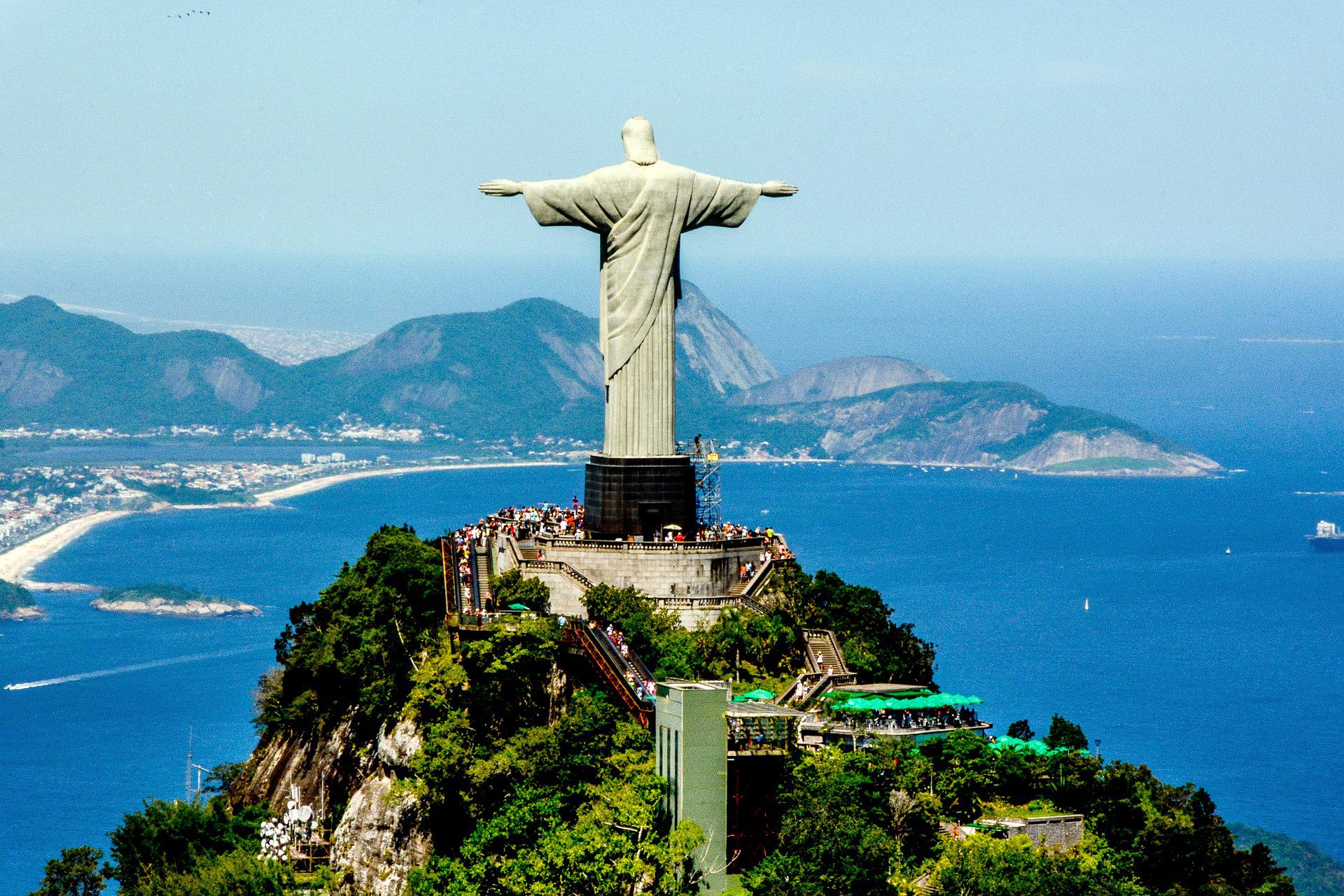 Une photo du Christ au brésil